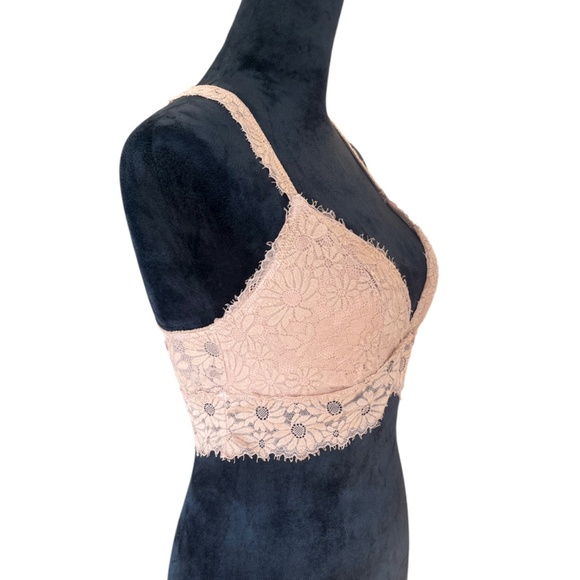🌼3 for 25 - Aerie Lace Racerback Bralette - Tan - Picture 2 of 3